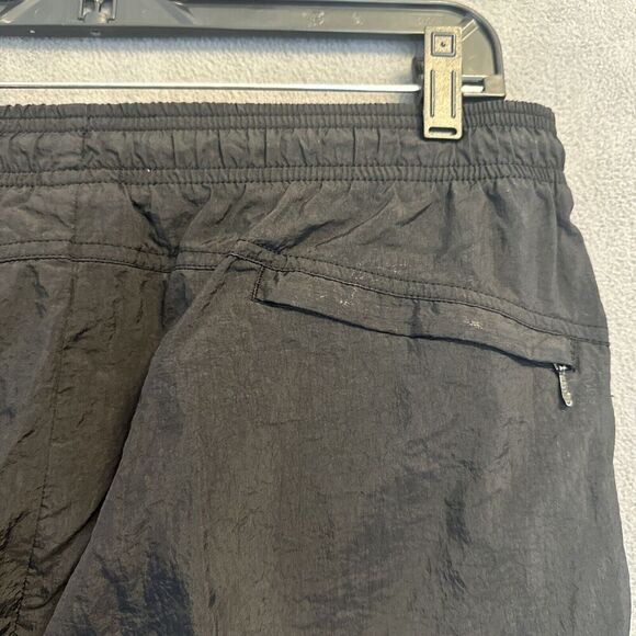 VTG Nike Track Pants Windbreaker Ankle Zip Unlined Mens Size L Black 90s Y2K - Picture 9 of 14